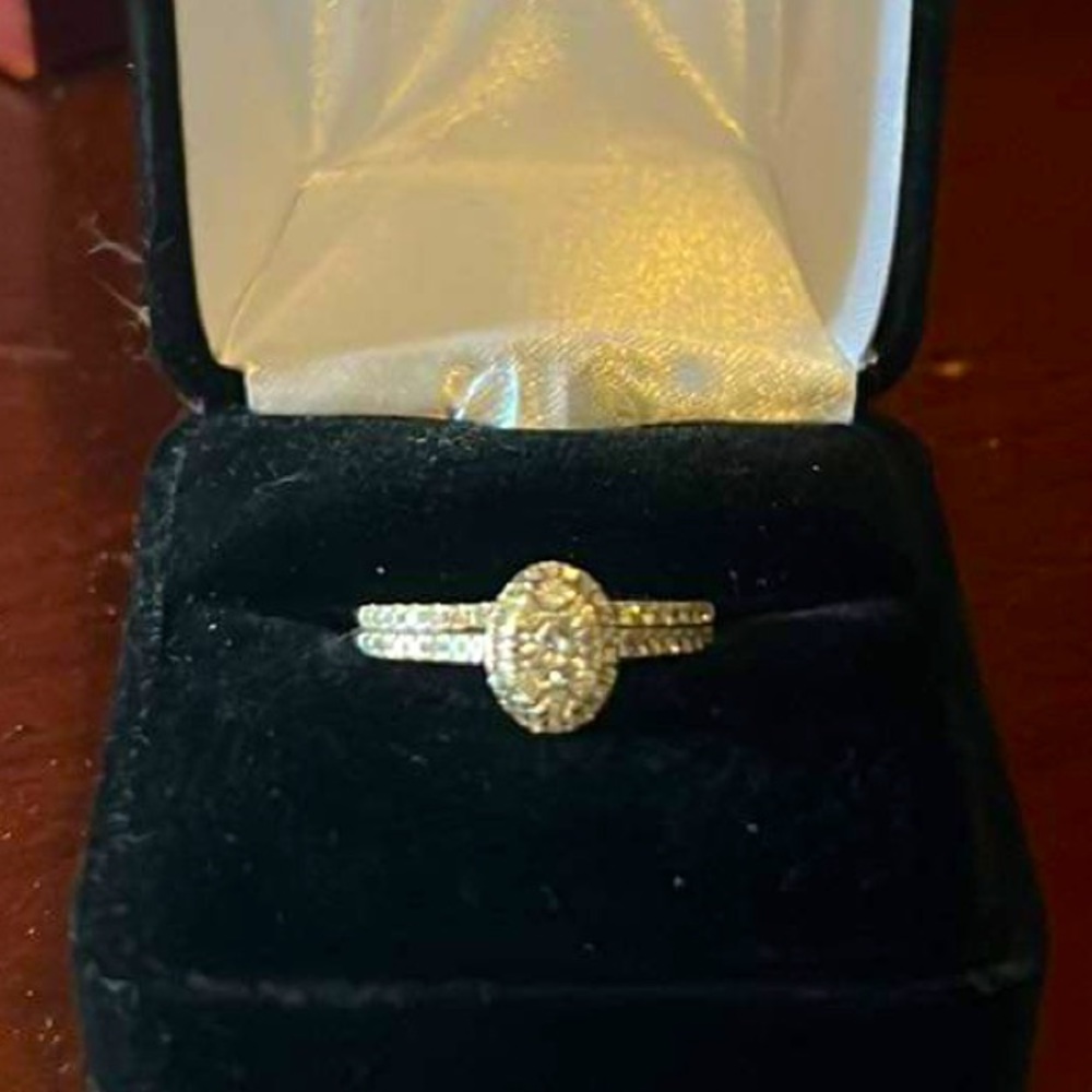 This is a beautiful set that was purchased for a little over $3200. 1/2 carat tw
